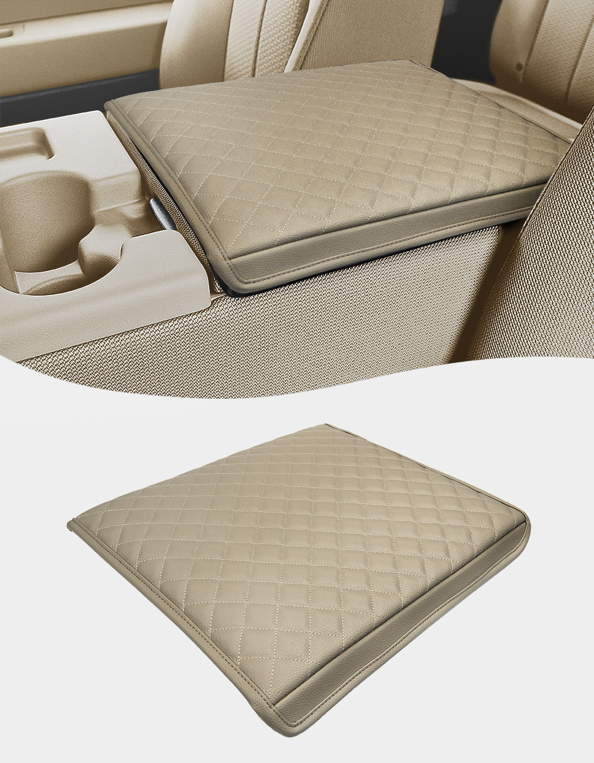 KBH Center Console Armrest Cover Pad for Jump Seat 2011-2014 Ford F150