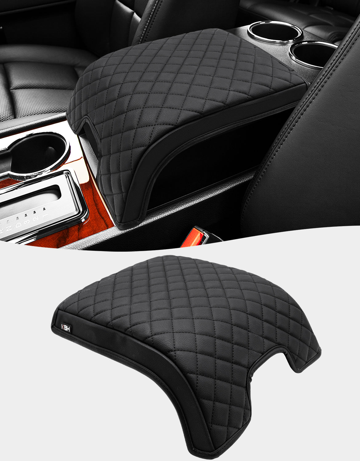 KBH Center Console Armrest Cover Pad for Lincoln Navigator 2007-2014