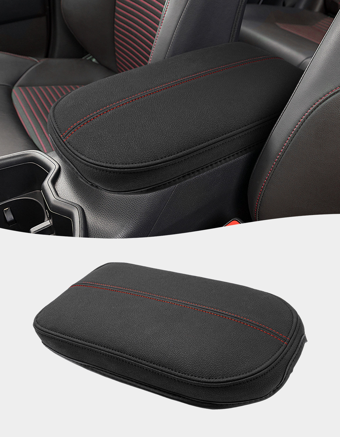 Center Console Armrest Cover Pad for Toyota Rav4 2019-2025 Inner Pocket