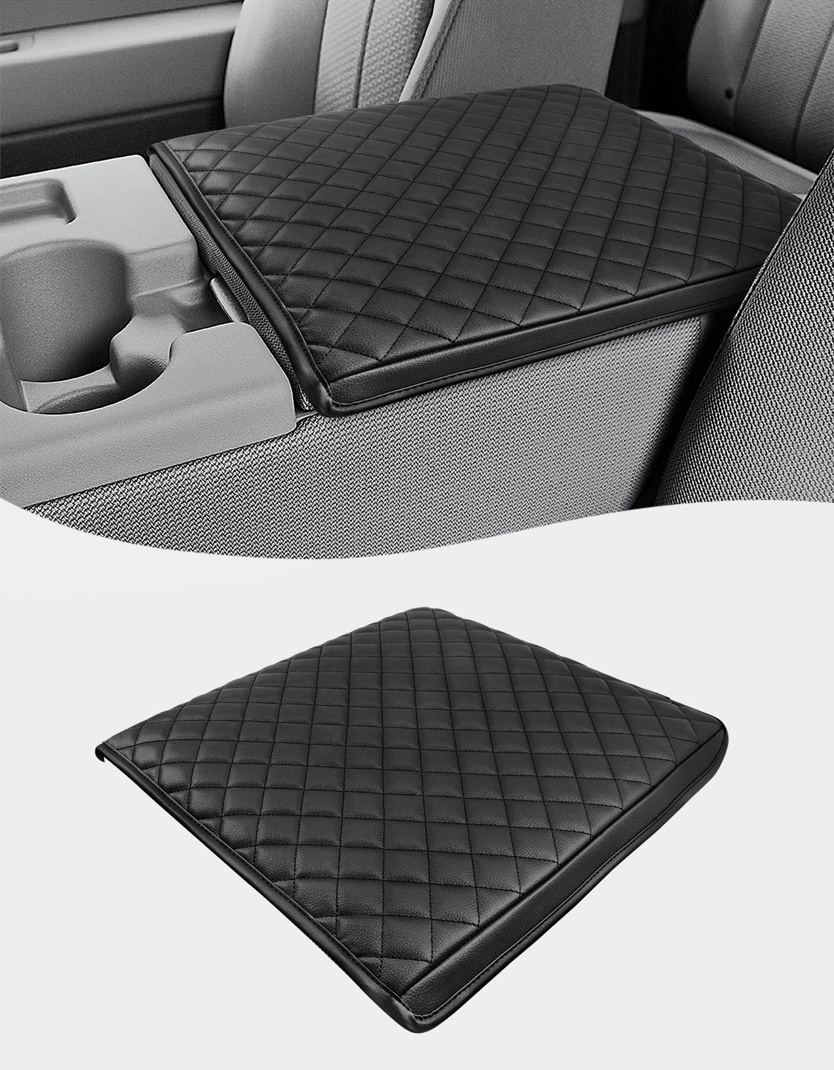 KBH Center Console Armrest Cover Pad for Jump Seat 2011-2014 Ford F150