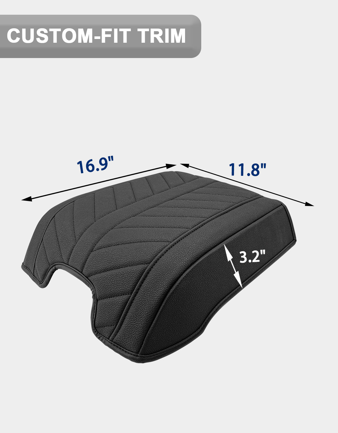 Center Console Armrest Cover Pad for Bucket Seat 2015-2020 Ford F150, 2017-2022 F250 F350 F450 F550 Super Duty, 2018-2024 Ford Expedition