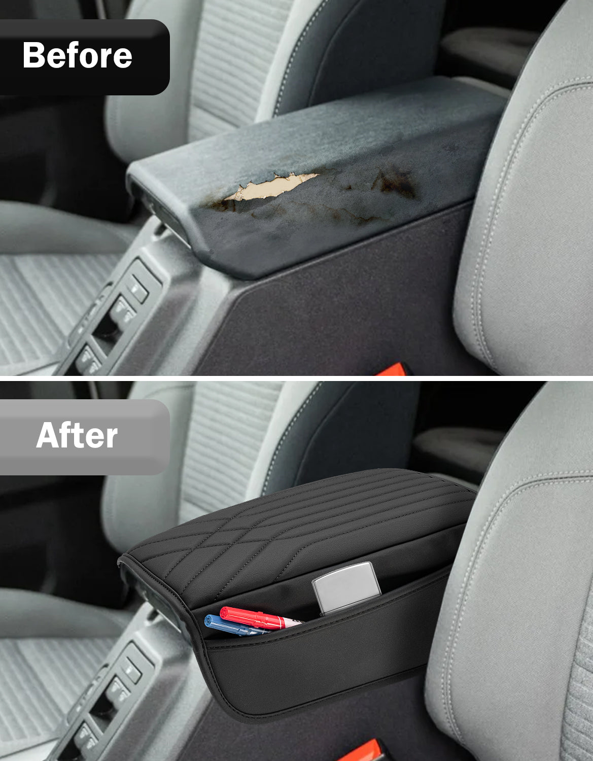 KBH Center Console Armrest Cover Pad for 2021-2026 Ford Bronco