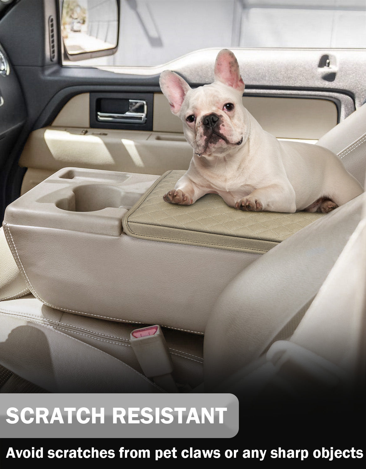 KBH Center Console Armrest Cover Pad for Jump Seat 2011-2014 Ford F150