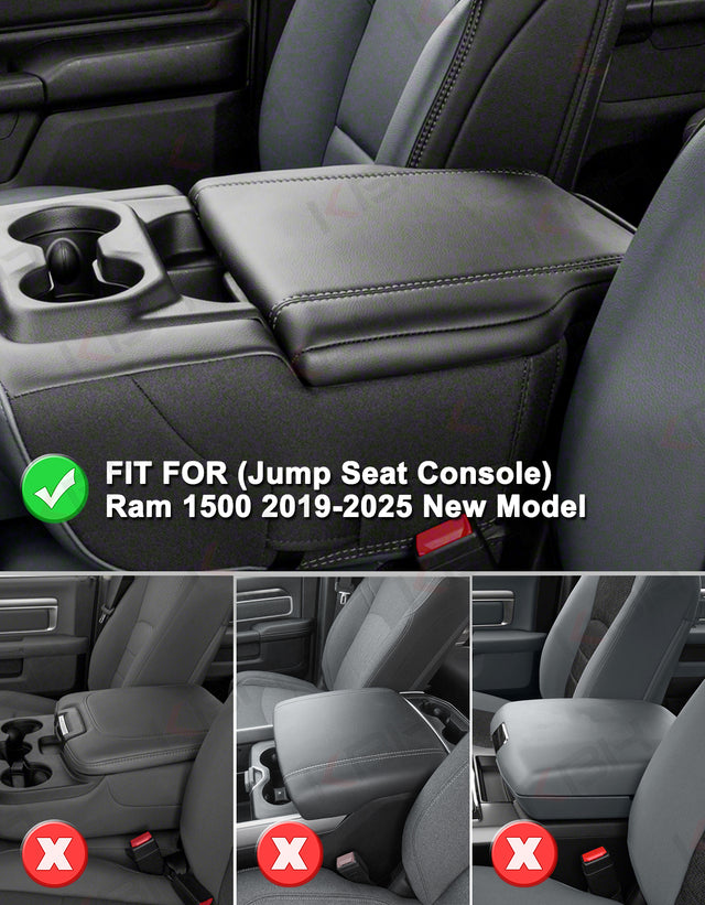 Center Console Armrest Cover for Jump Seat 2019-2025 Dodge Ram 1500 New Model