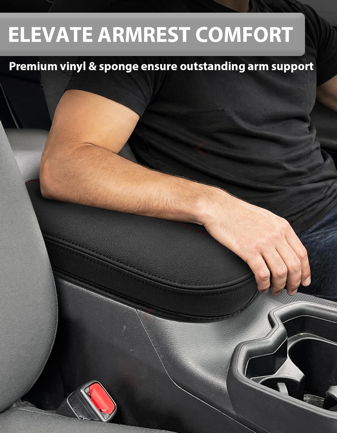 Center Console Armrest Cover Pad for Toyota Rav4 2019-2025 Inner Pocket