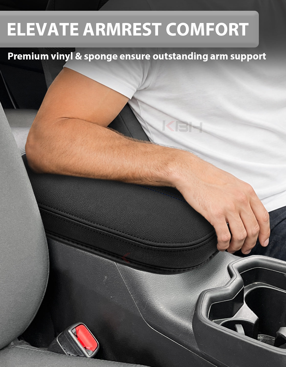 Center Console Armrest Cover Pad for Toyota Rav4 2019-2025 Inner Pocket