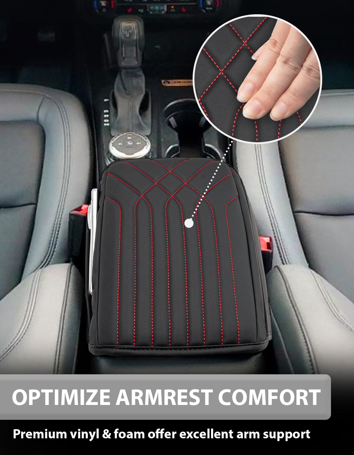 KBH Center Console Armrest Cover Pad for 2021-2026 Ford Bronco