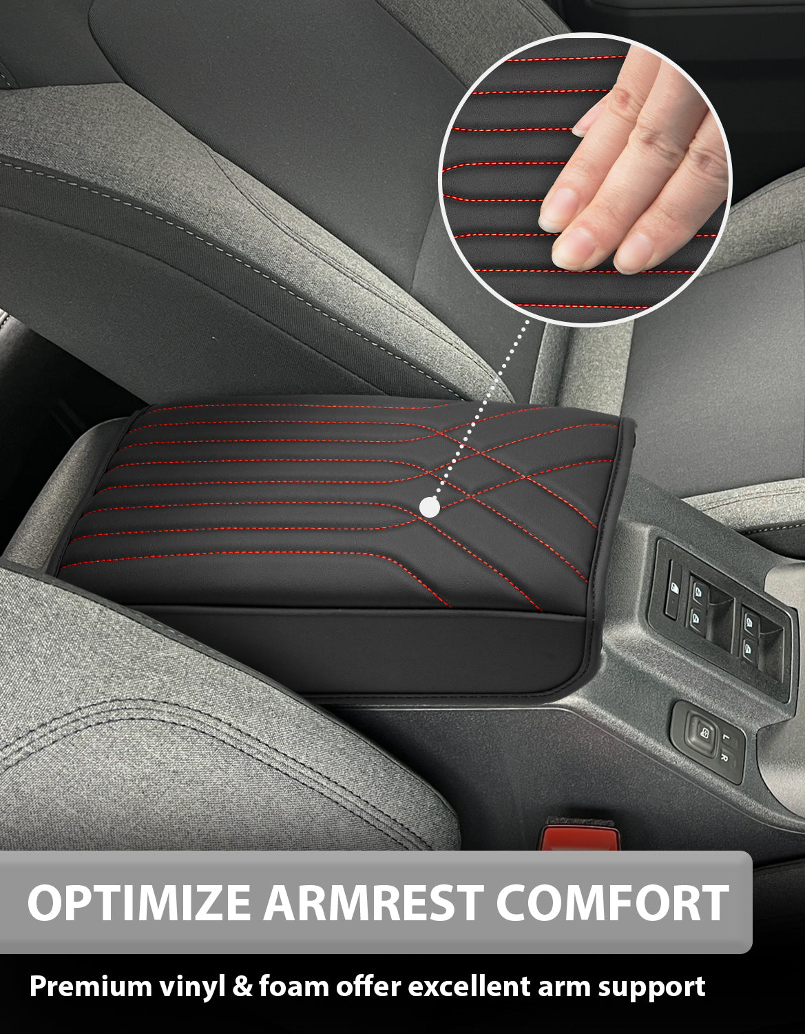 KBH Center Console Armrest Cover Pad for 2021-2026 Ford Bronco