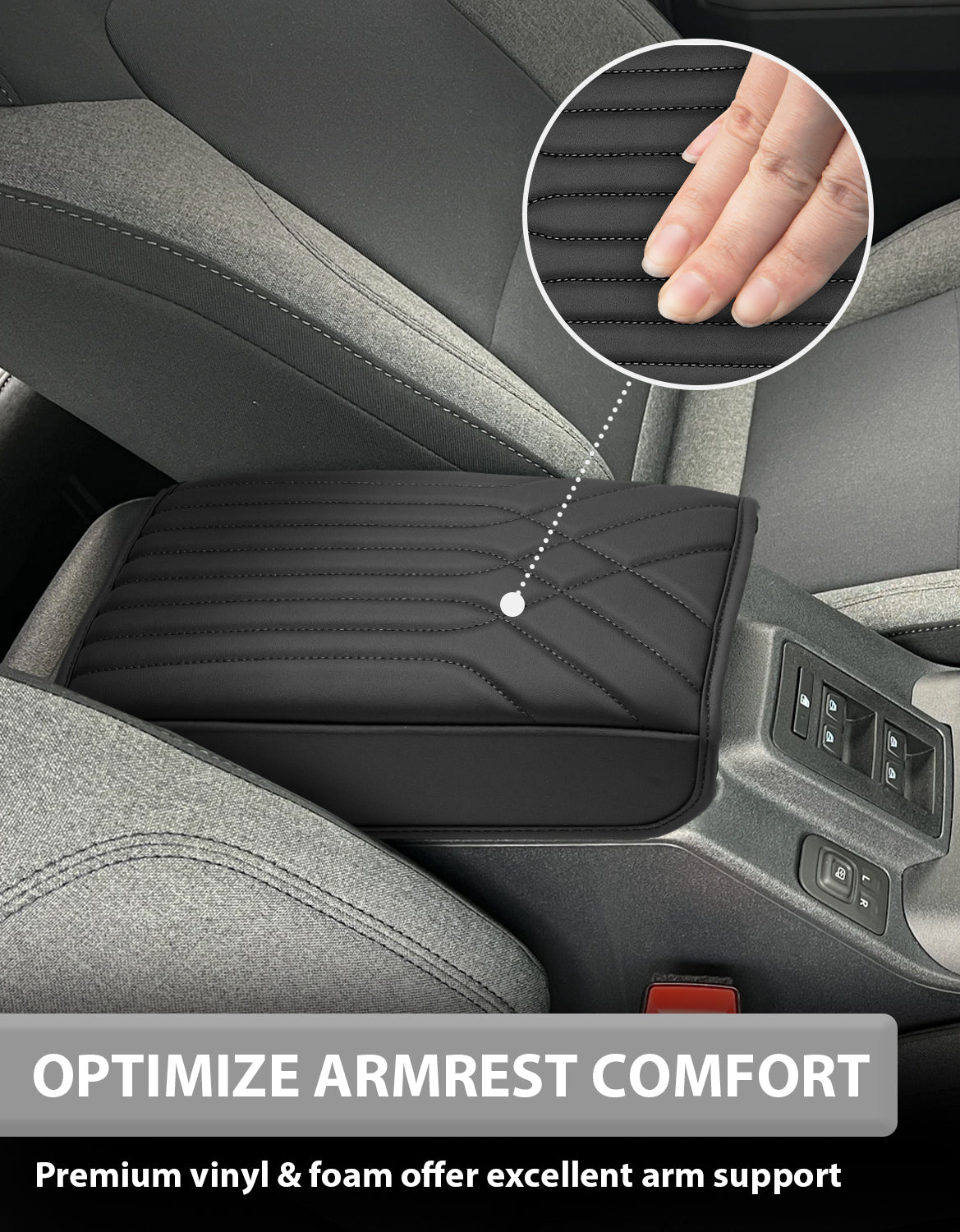 KBH Center Console Armrest Cover Pad for 2021-2026 Ford Bronco