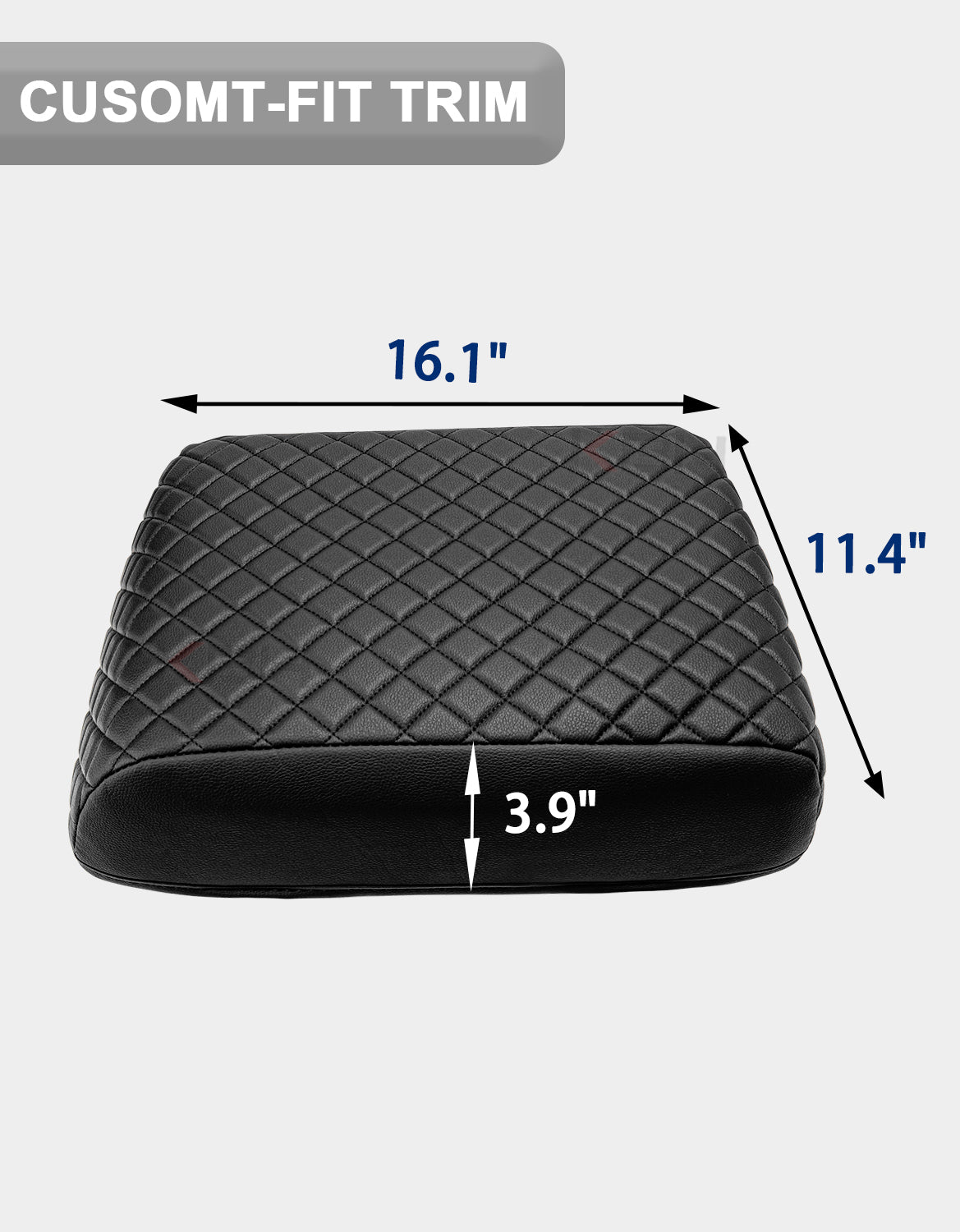 Center Console Armrest Cover Pad for Bucket Seat 2008-2010 Ford F250 F350