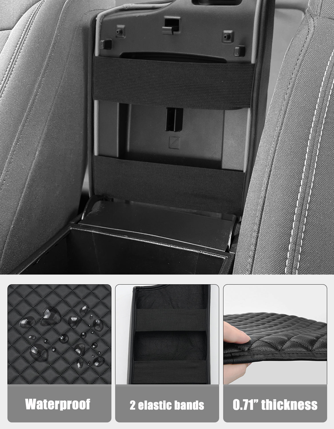 KBH Center Console Cover Pad for Ford Ranger 2019-2023