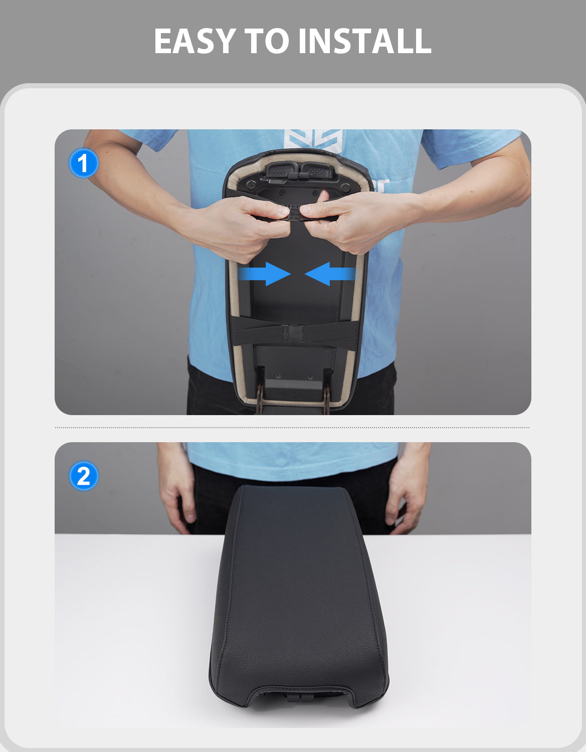 KBH Center Console Armrest Cover for 2009-2014 Nissan Maxima,2013-2018 Nissan Altima