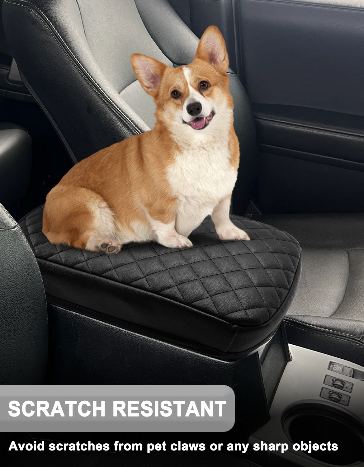 KBH Center Console Armrest Cover Cushion Pad Protector for 2010-2024 Toyota 4Runner