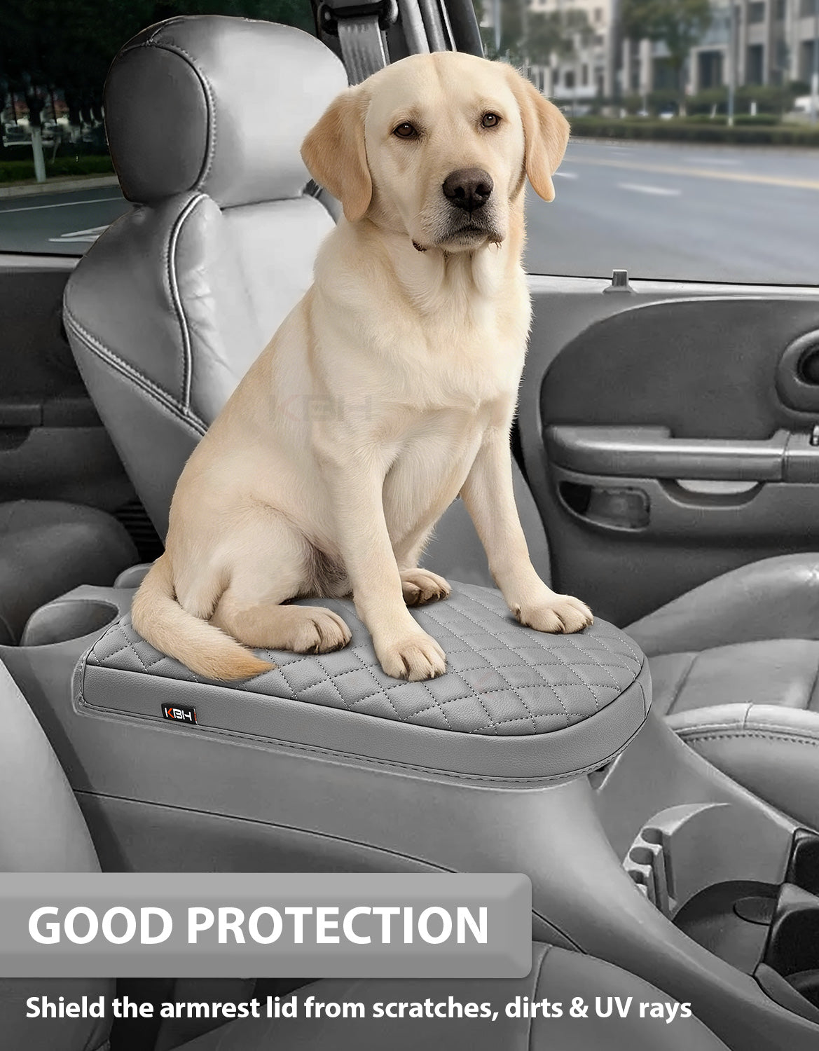 Center Console Armrest Cover Pad for Bucket Seat 2001-2003 F150 Crew Cab Lariat / XLT / King Ranch