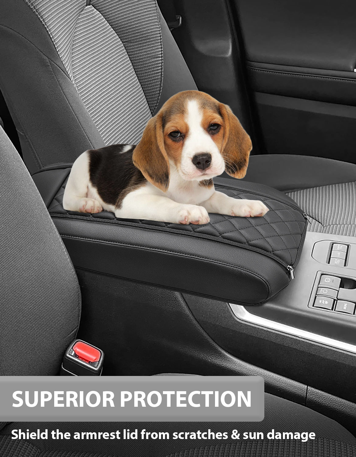Center Console Armrest Cover Pad for Toyota Highlander 2020-2025