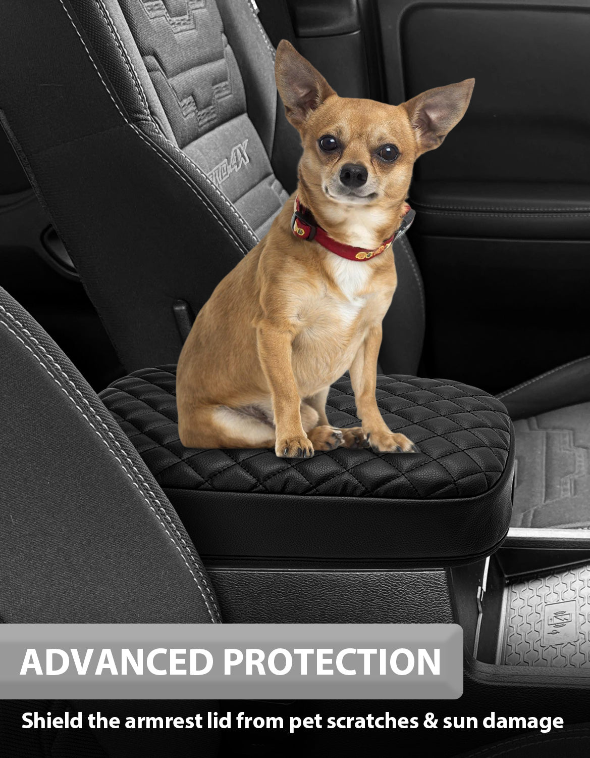 KBH Center Console Armrest Cover Pad for Nissan Frontier 2022-2025