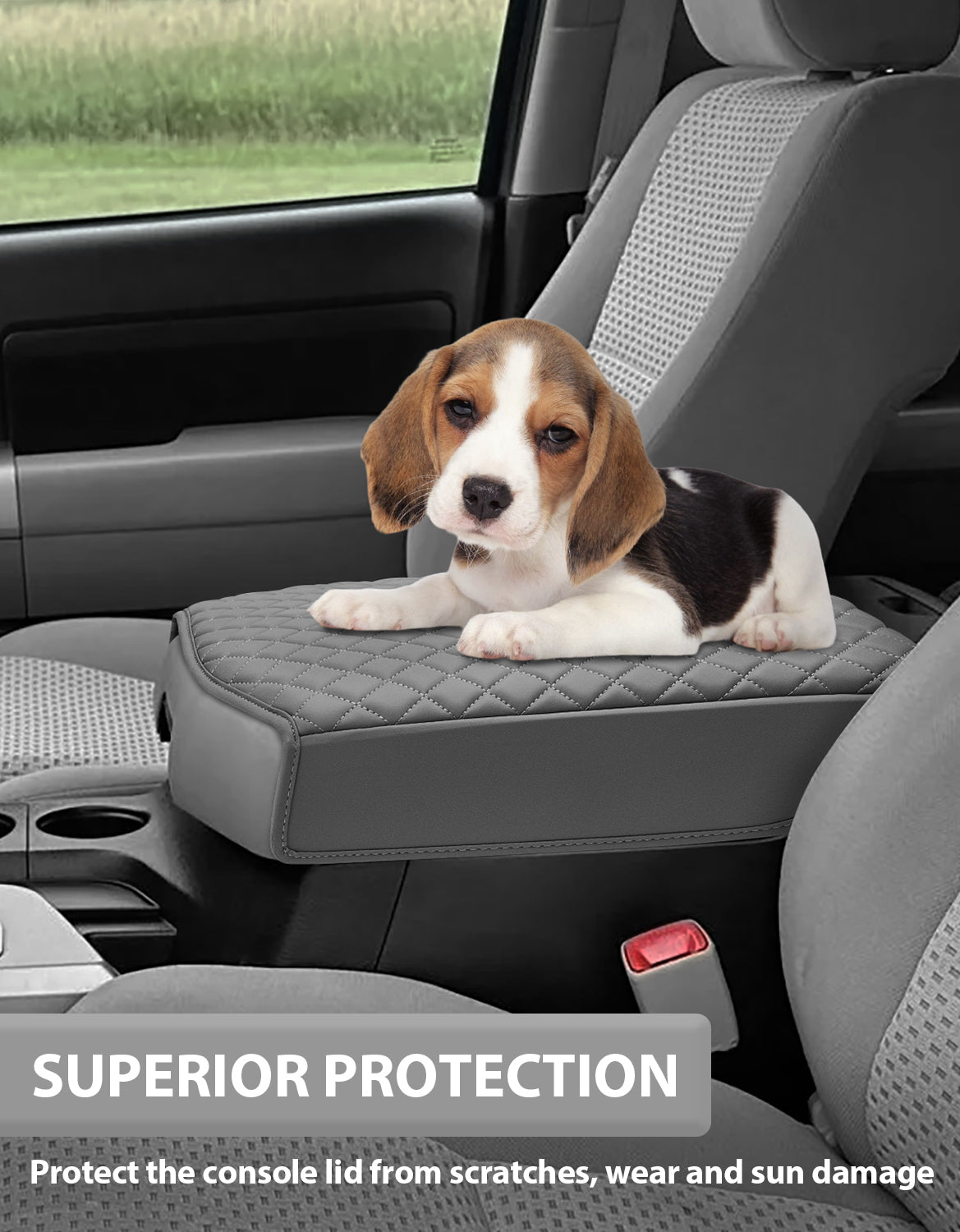 Center Console Armrest Cover Cushion Pad Protector for 2007-2013 Toyota Tundra,2008-2022 Toyota Sequoia