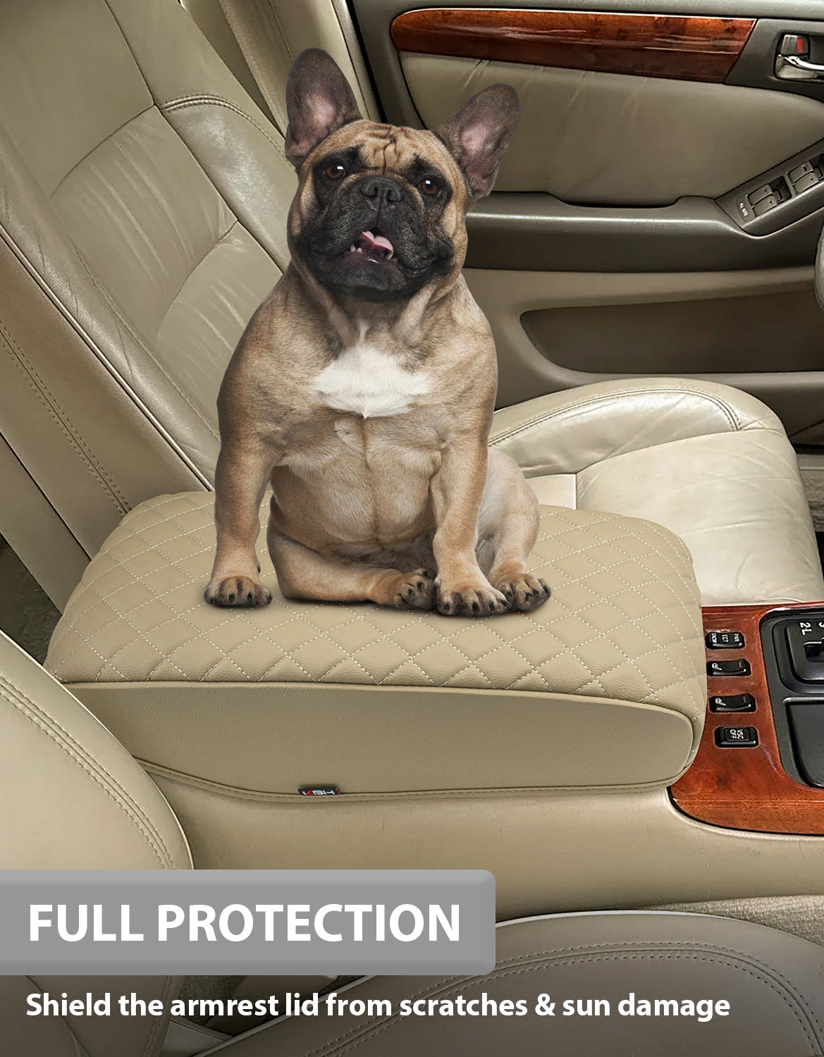 KBH Center Console Armrest Cover Pad for 1998-2005 Lexus GS300 GS400 GS430