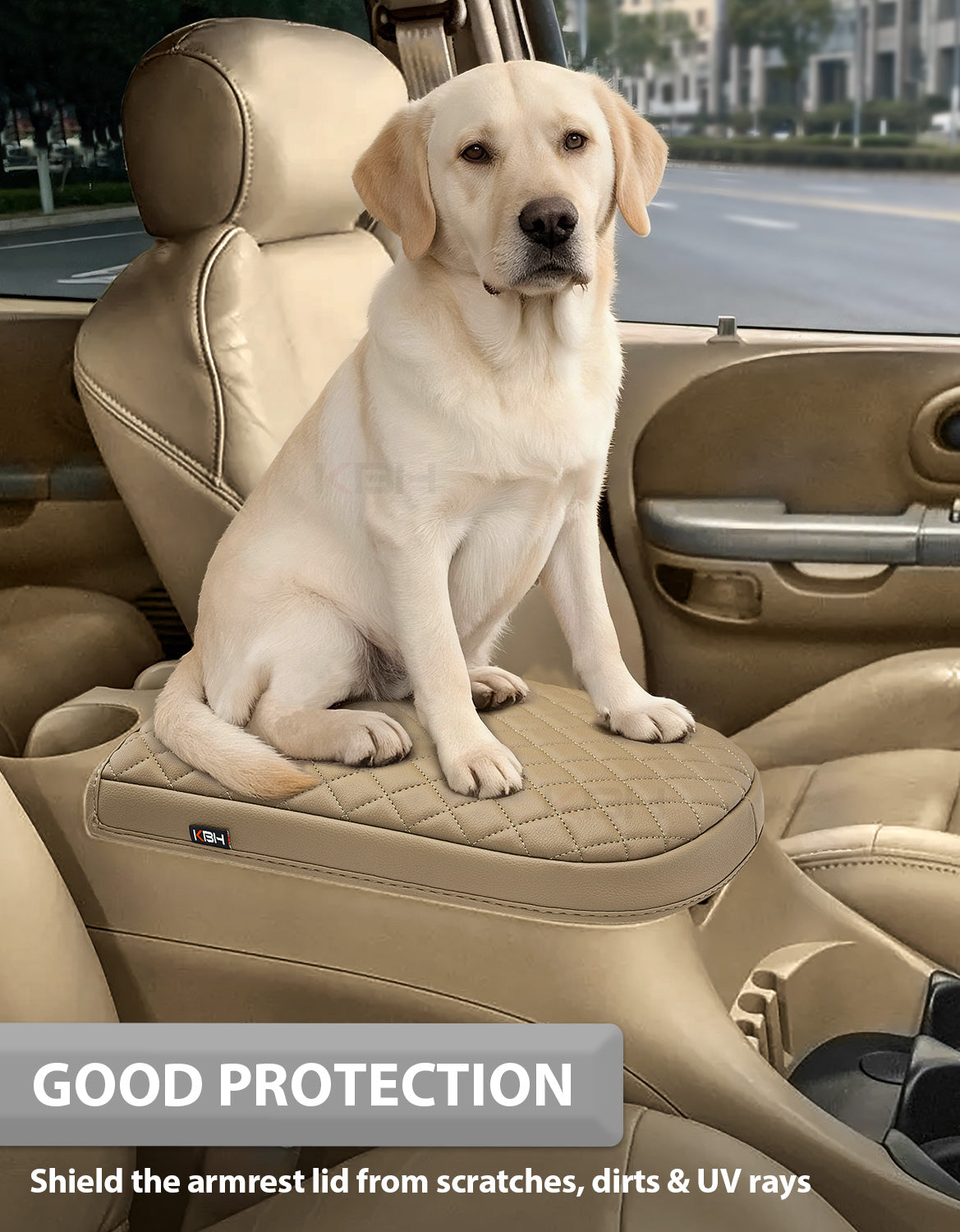 Center Console Armrest Cover Pad for Bucket Seat 2001-2003 F150 Crew Cab Lariat / XLT / King Ranch