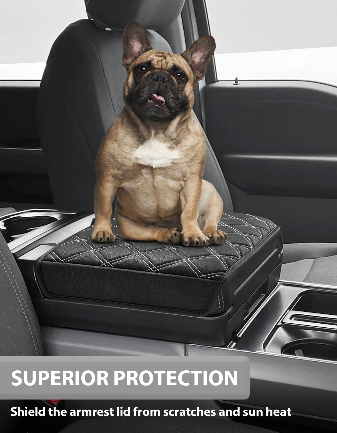 KBH Center Work Surface Armrest Cushion for 2021-2026 Ford F150, 2022-2026 F150 Lightning