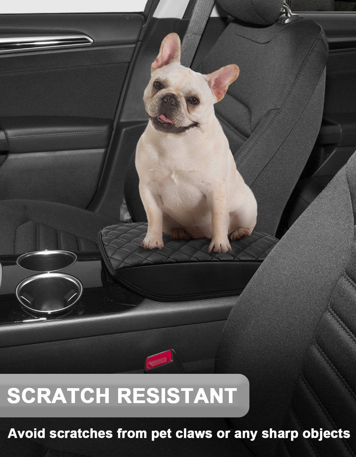 KBH Center Console Armrest Cover Pad for 2013-2016 Ford Fusion