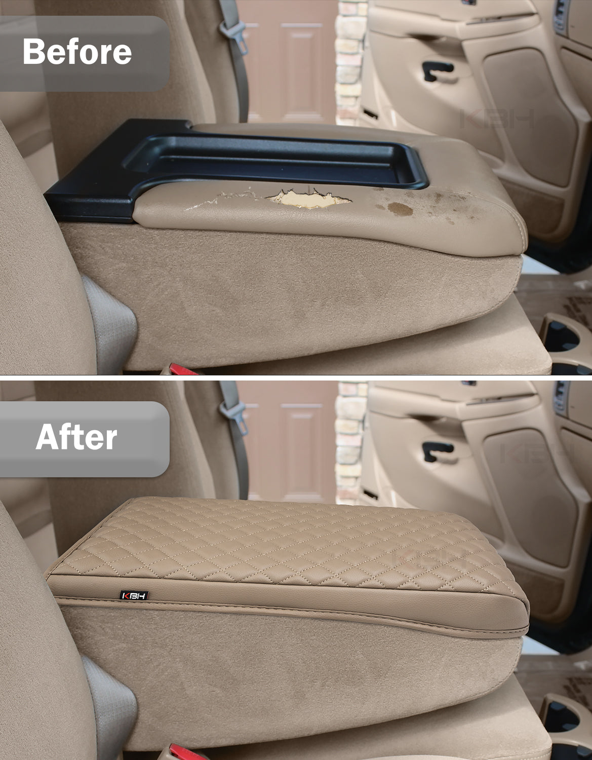 Center Console Armrest Cover for Jump Seat 1999-2007 Chevy Silverado 1500 2500 3500,1999-2007 GMC Sierra 1500 2500 3500,2002-2006 Avalanche & Suburban & Tahoe