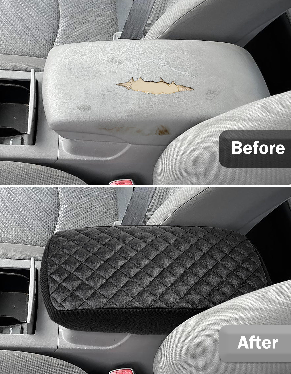 KBH Center Console Armrest Cover Pad Cushion Protector for Toyota Camry 2007-2011