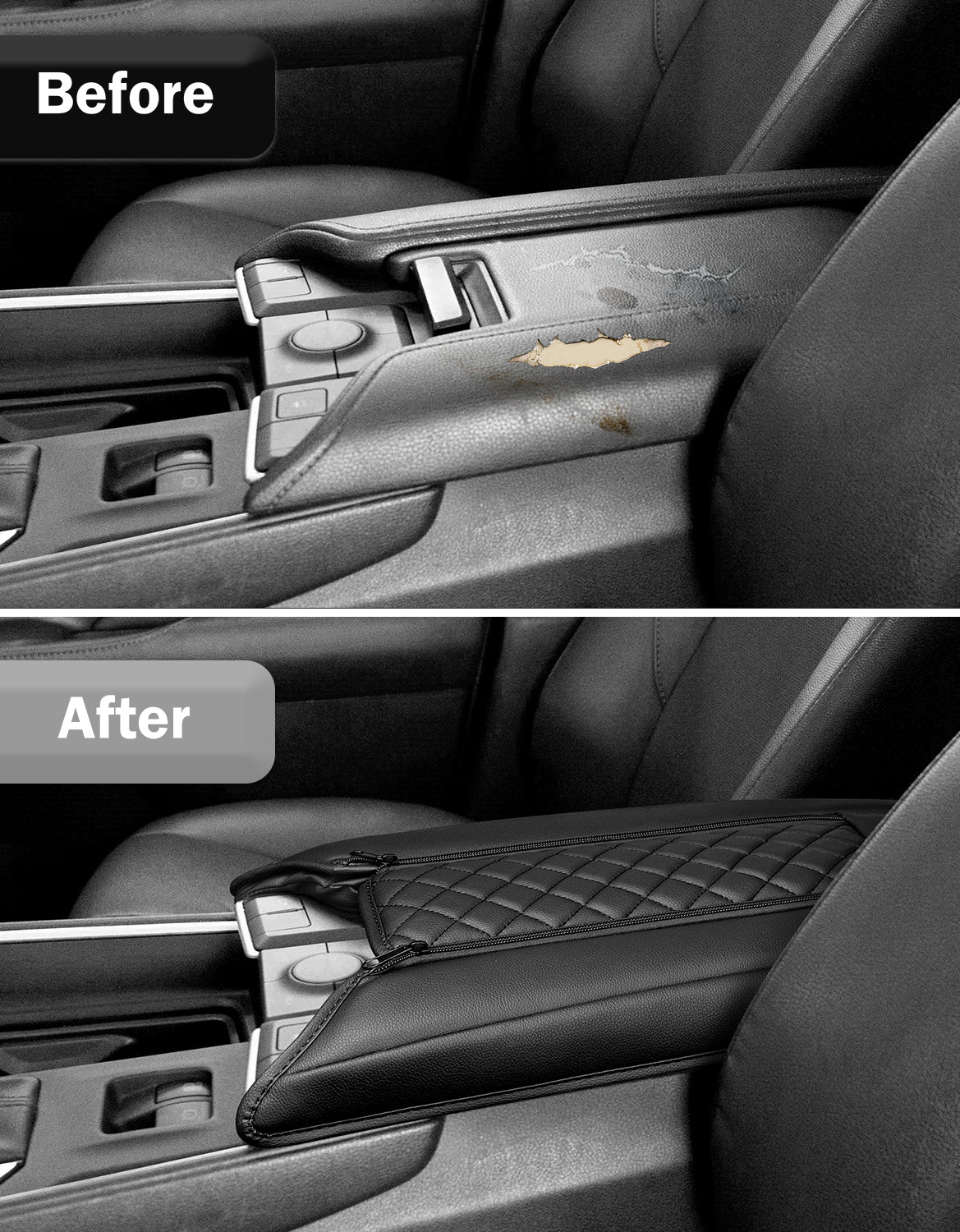 Center Console Armrest Cover Pad for Toyota Grand Highlander 2023-2026