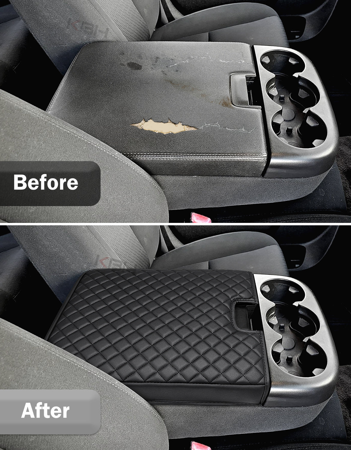 Center Console Armrest Cover for Jump Seat 2007-2013 Chevy Silverado 1500 2500 3500,2007-2013 Chevy Tahoe & Suburban,2007-2013 GMC Sierra 1500 2500 3500,2007-2013 GMC Yukon