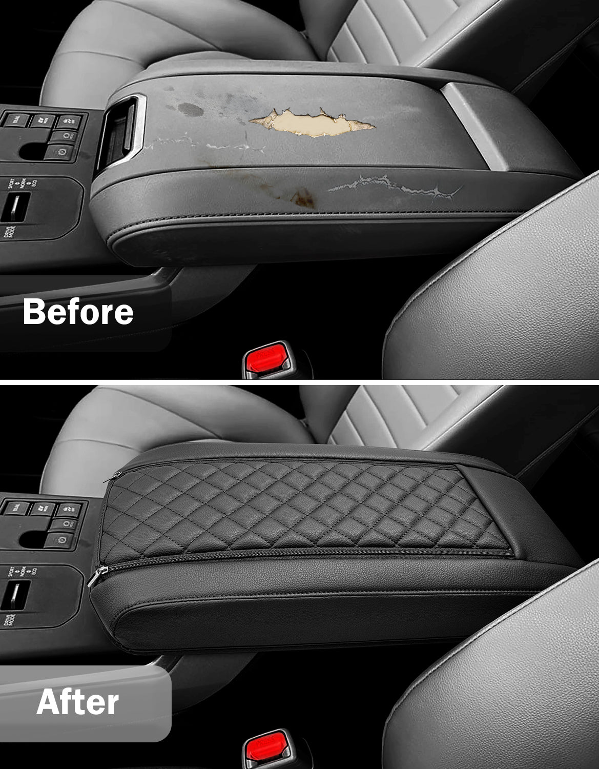 KBH Center Console Armrest Cover Pad for Toyota Highlander 2020-2025