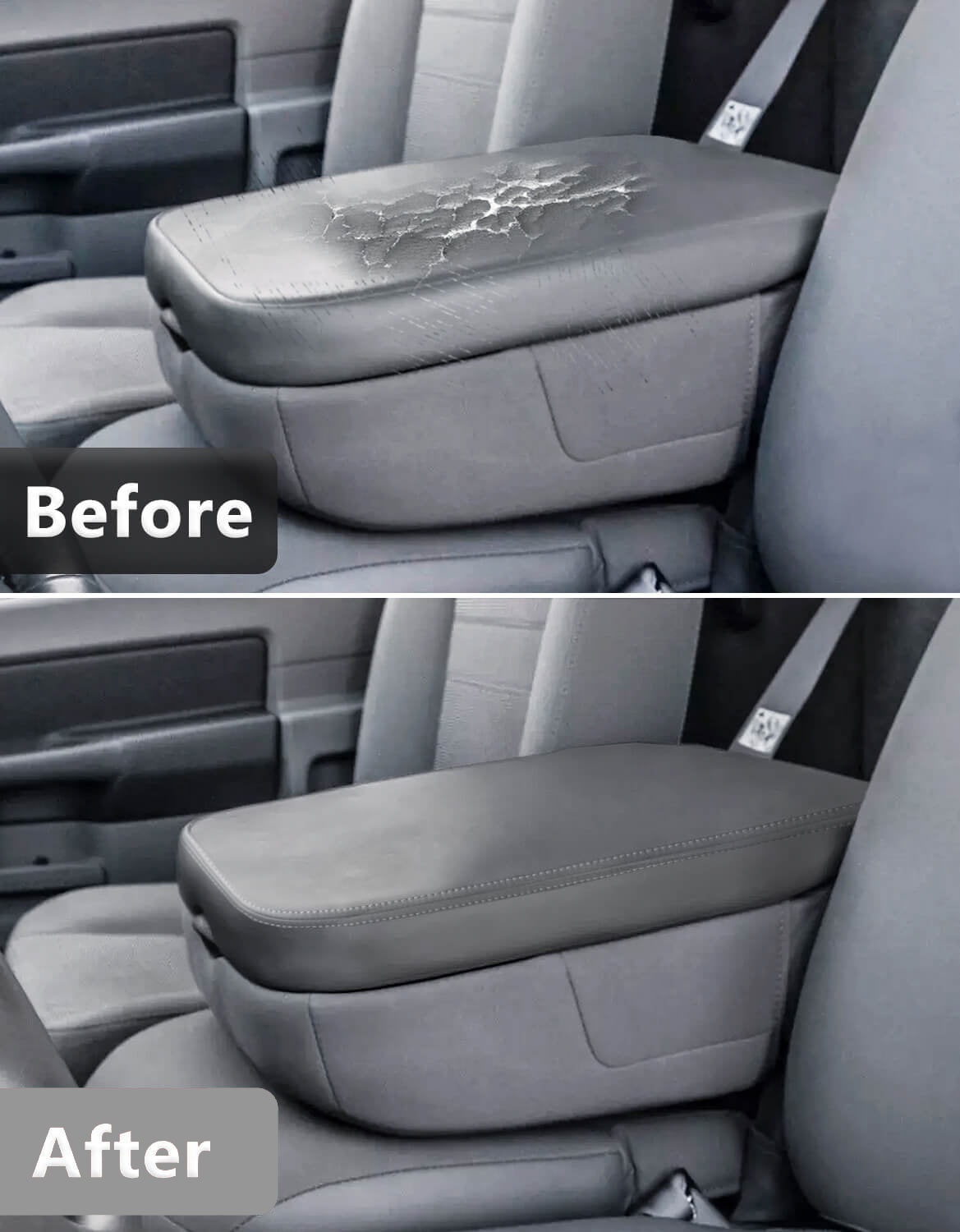 KBH Easy Installation Center Console Cover Replacement for Jump Seat 2002-2008 Dodge Ram 1500 2500 3500