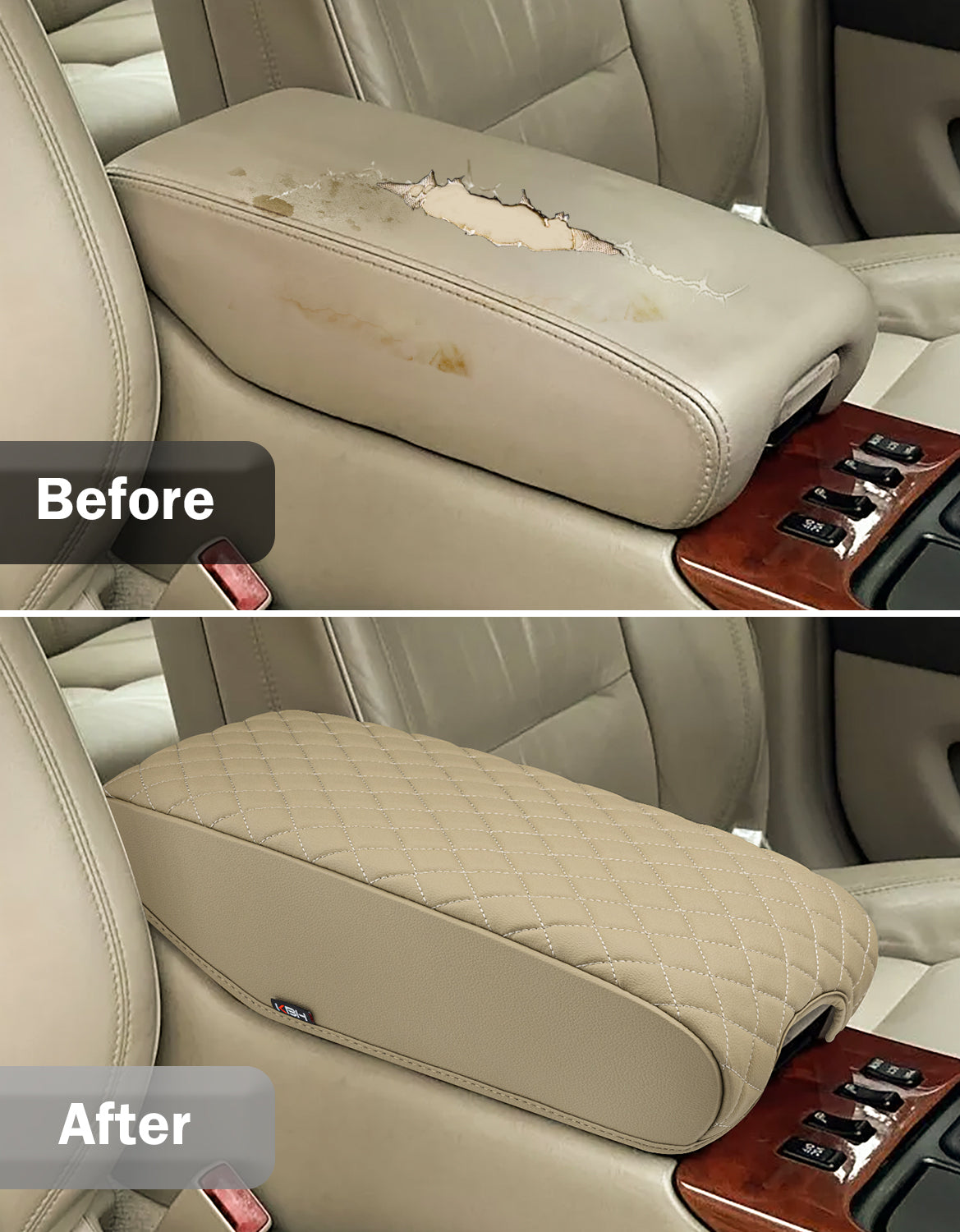 KBH Center Console Armrest Cover Pad for 1998-2005 Lexus GS300 GS400 GS430