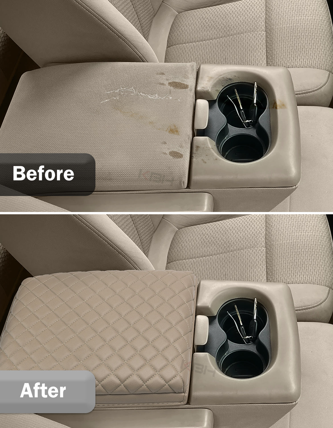 Center Console Armrest Cover Pad for Jump Seat 2004-2010 Ford F150