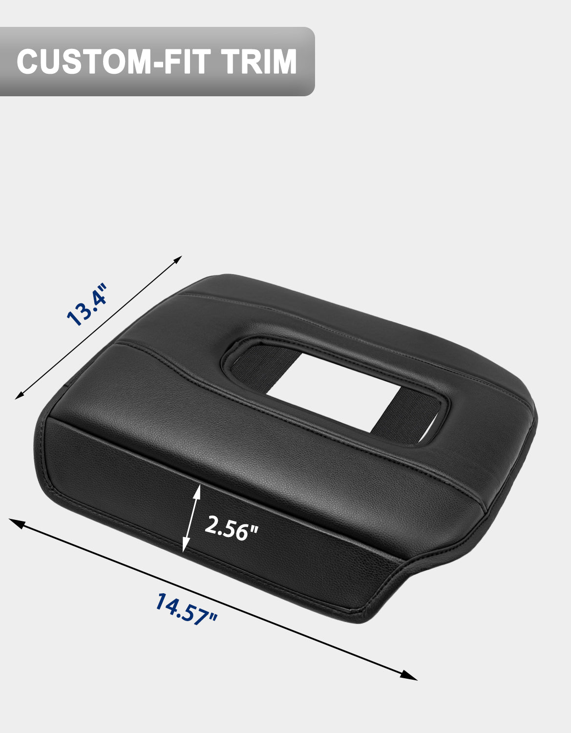 KBH Center Console Cushion Cover for Bucket Seat 2019-2025 GMC Sierra 1500 2500 3500,2019-2025 Chevy Silverado 1500 2500 3500, 2021-2025 Tahoe/Suburban/Yukon