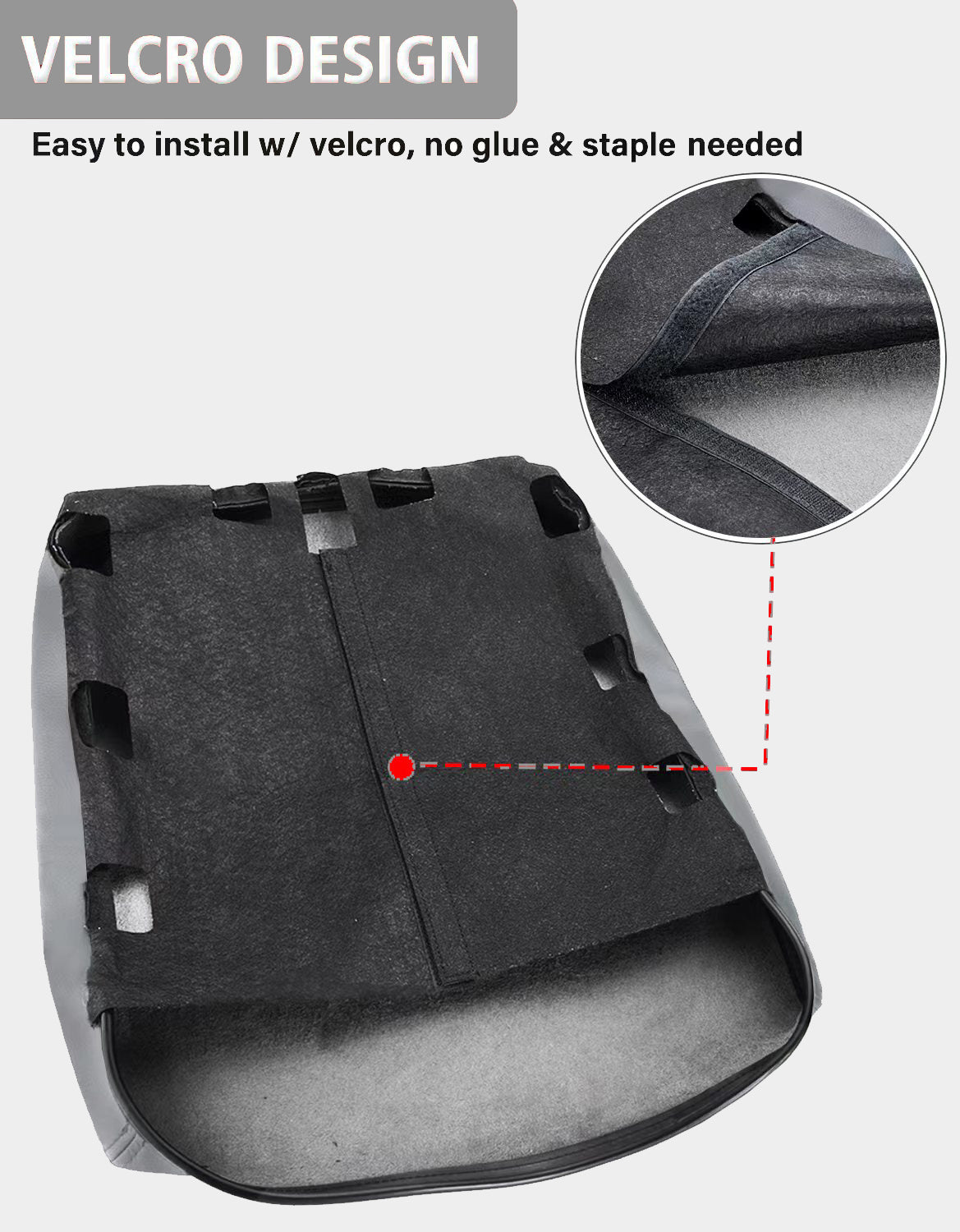 KBH Easy Installation Center Console Cover Replacement for Jump Seat 2002-2008 Dodge Ram 1500 2500 3500