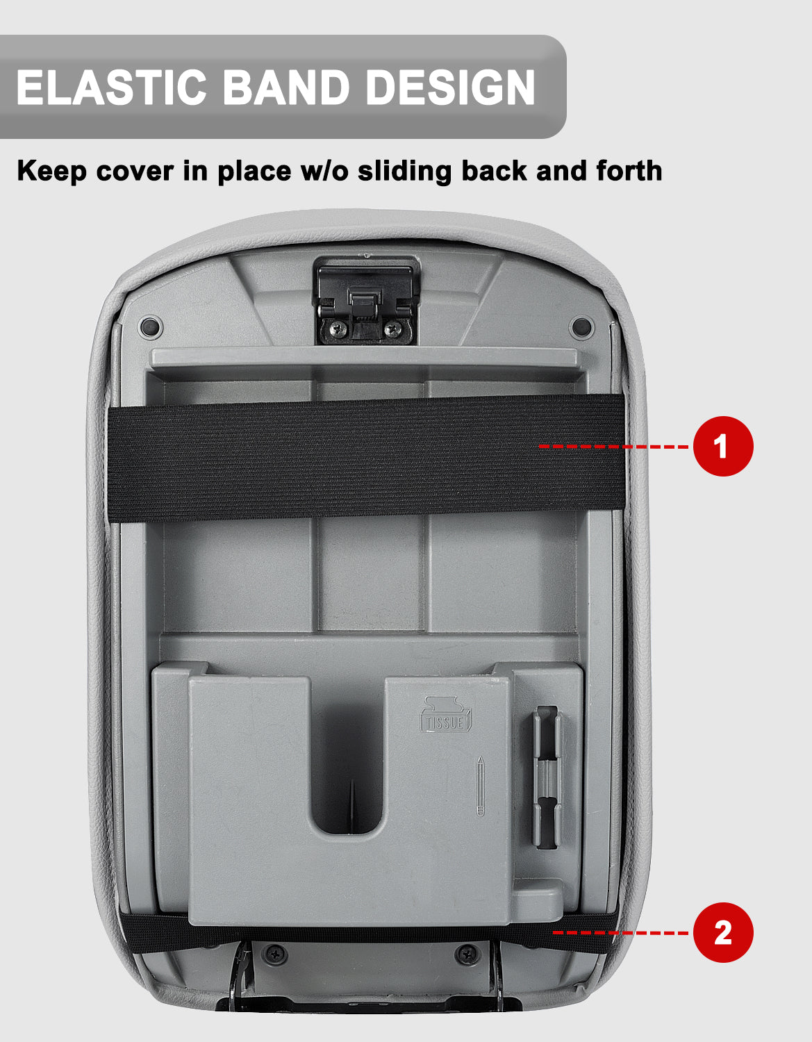 KBH Center Console Armrest Cover Cushion Pad Protector for 2010-2024 Toyota 4Runner