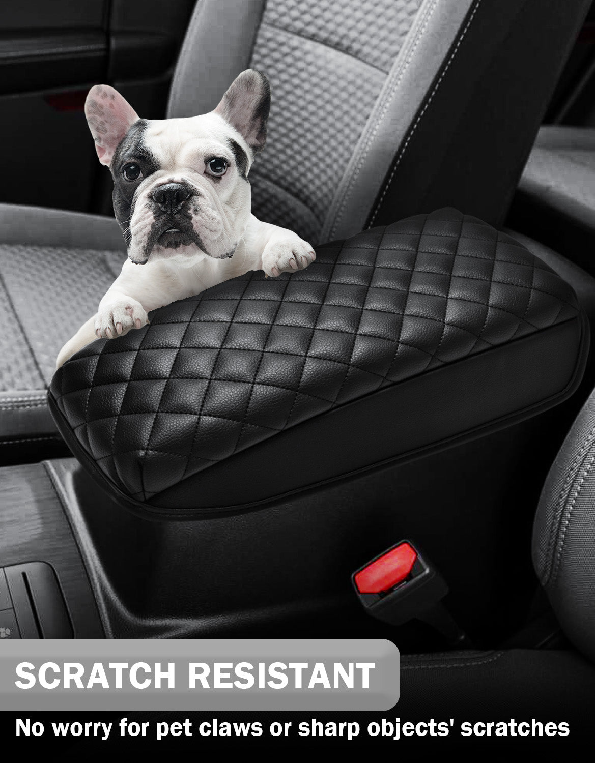 KBH Center Console Armrest Cover Pad Cushion Protector for 2020-2026 Ford Escape,2021-2026 Ford Bronco Sport CX430