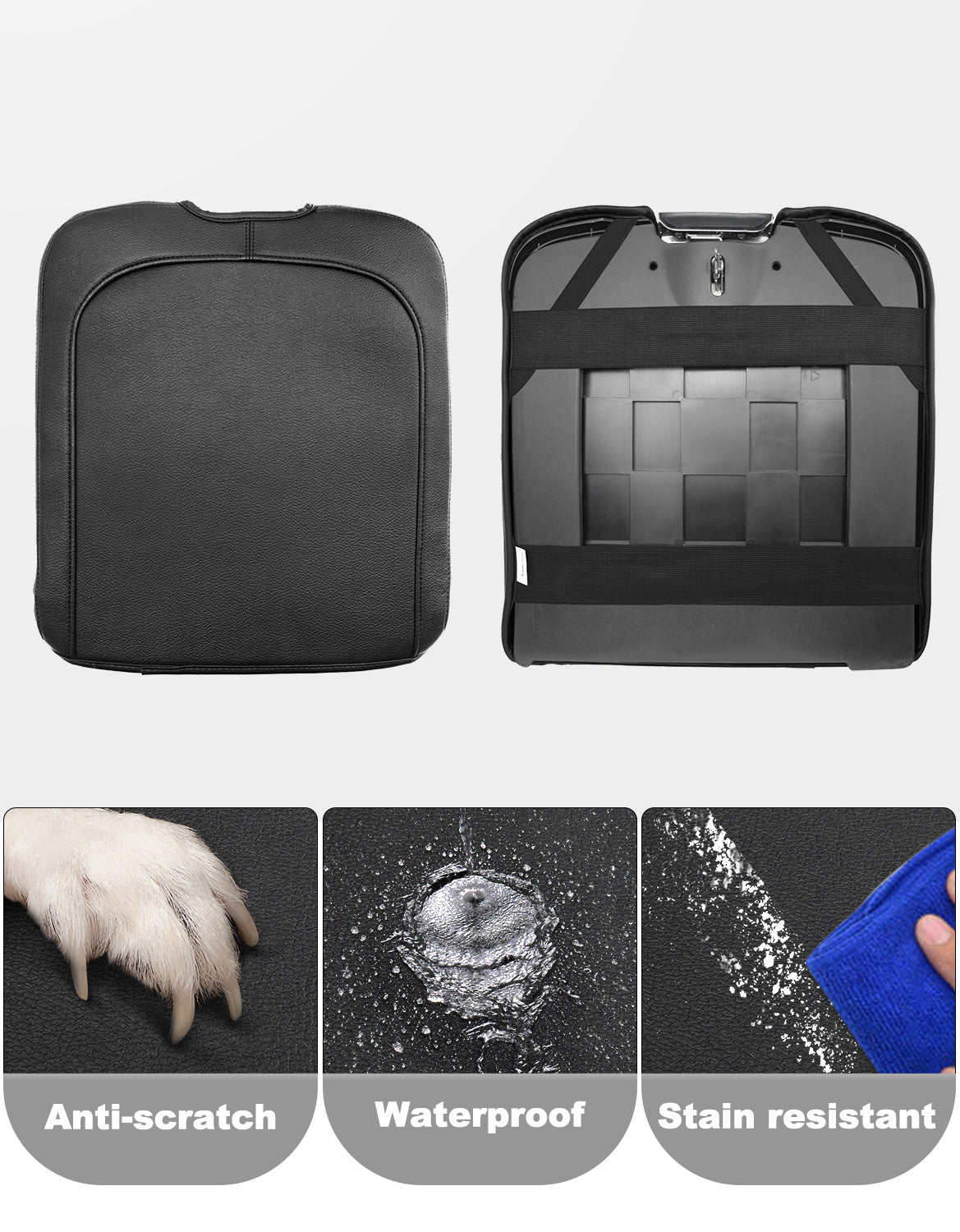 KBH Center Console Armrest Cover for Jump Seat 2013-2018 Dodge Ram 1500,2013-2025 Dodge Ram 2500/3500/1500Classic