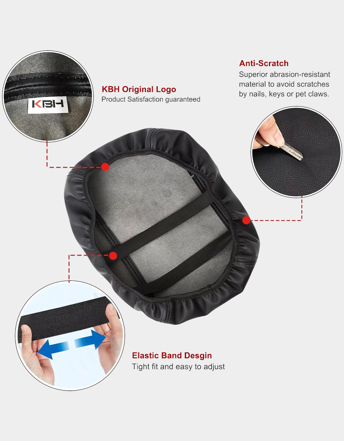 KBH Center Console Armrest Cover for 2020-2026 Ford Explorer