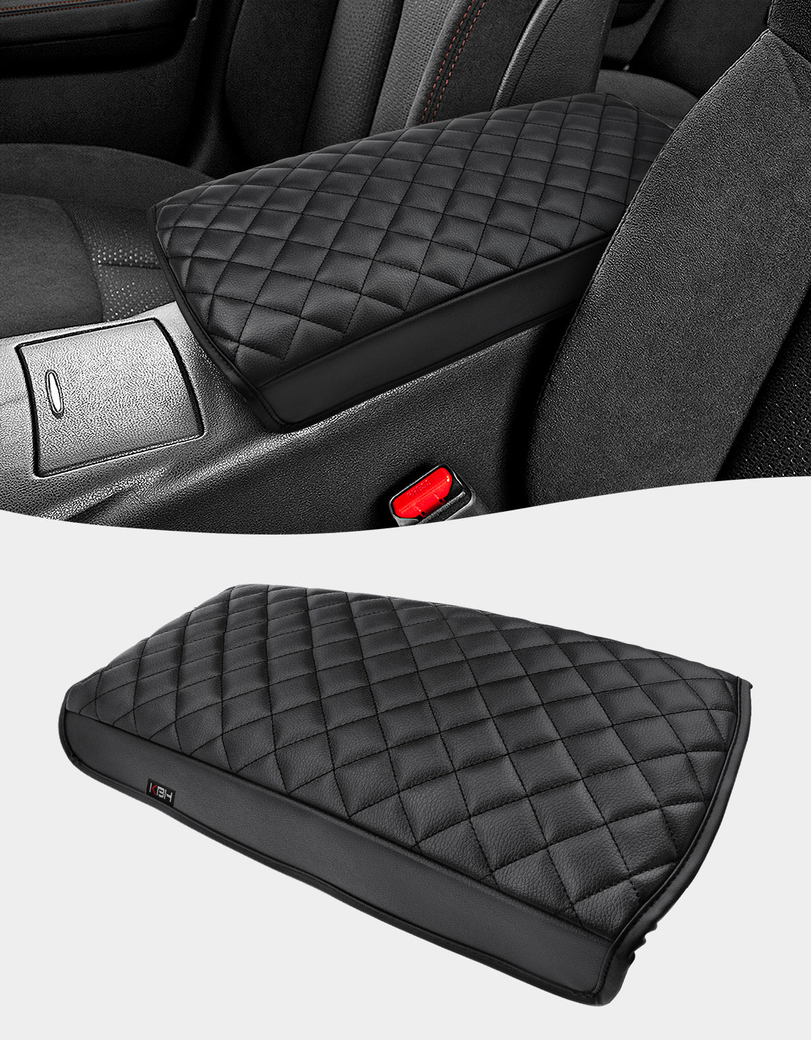 KBH Center Console Armrest Cover Pad for 2009-2014 Nissan Maxima,2013-2018 Nissan Altima