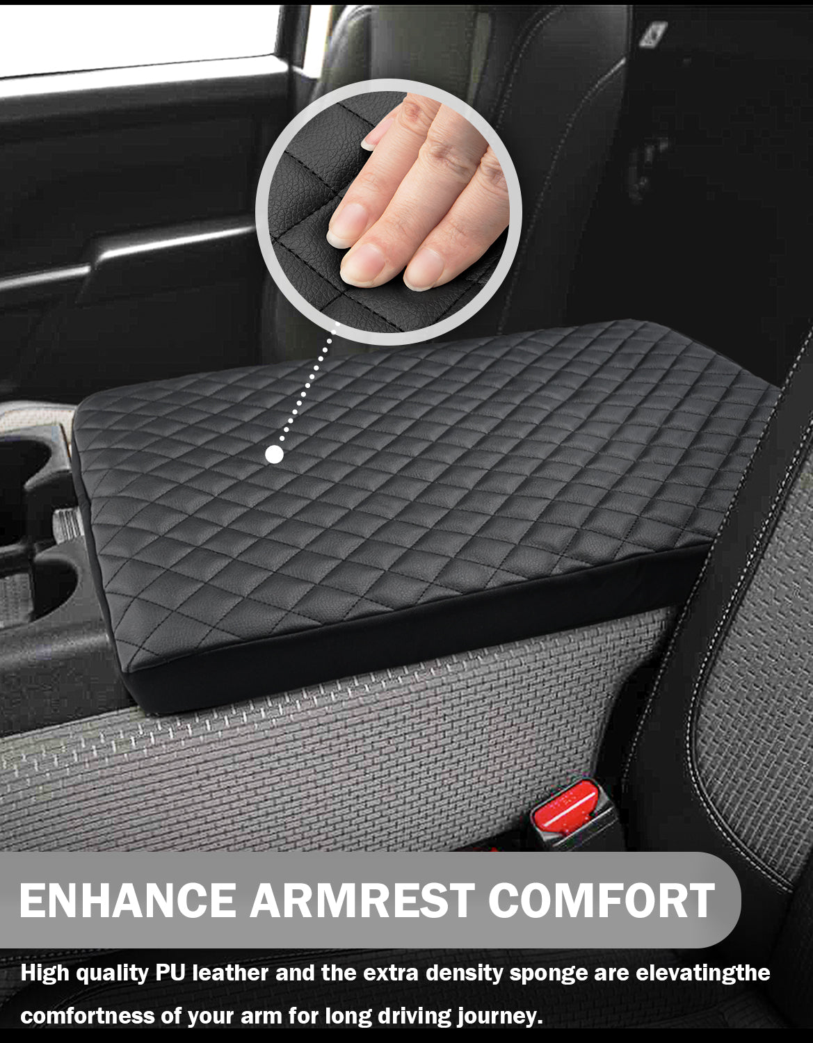 KBH Center Console Armrest Cover Pad For Nissan Titan 2004-2024