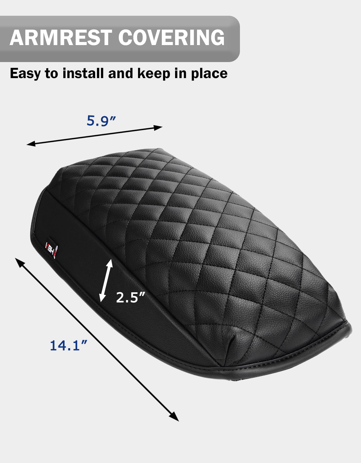 KBH Center Console Armrest Cover Pad Cushion Protector for 2020-2026 Ford Escape,2021-2026 Ford Bronco Sport CX430