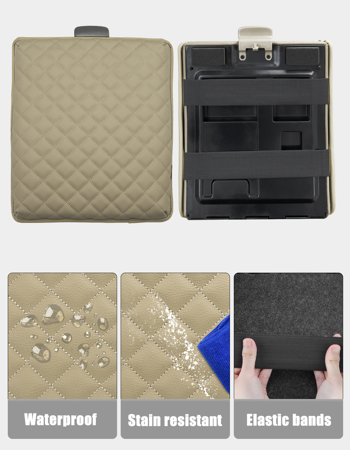 KBH Center Console Armrest Cover Pad for Jump Seat 2004-2010 Ford F150