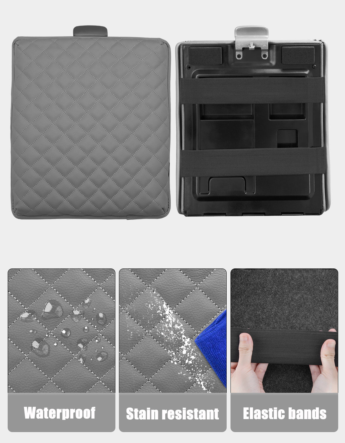 KBH Center Console Armrest Cover Pad for Jump Seat 2004-2010 Ford F150