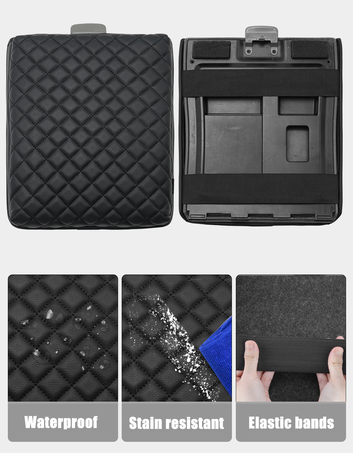 KBH Center Console Armrest Cover Pad for Jump Seat 2004-2010 Ford F150