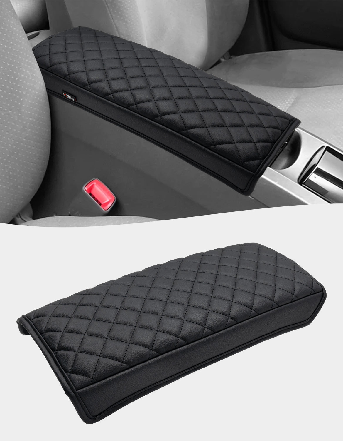 KBH Black Center Console Armrest Cover for Toyota Prius 2004-2009