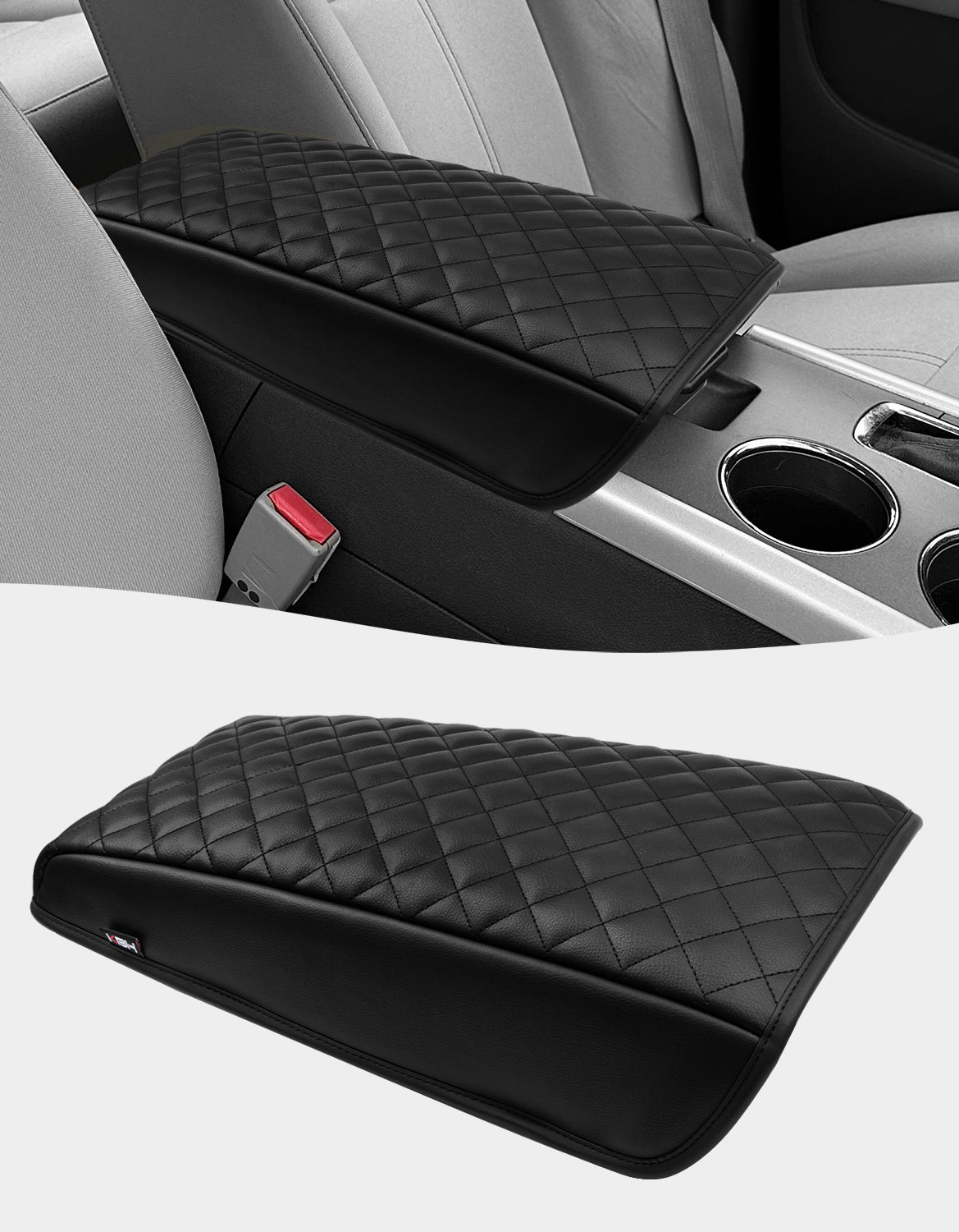 KBH Center Console Armrest Cover Cushion Pad Protector for Ford Edge 2011-2014