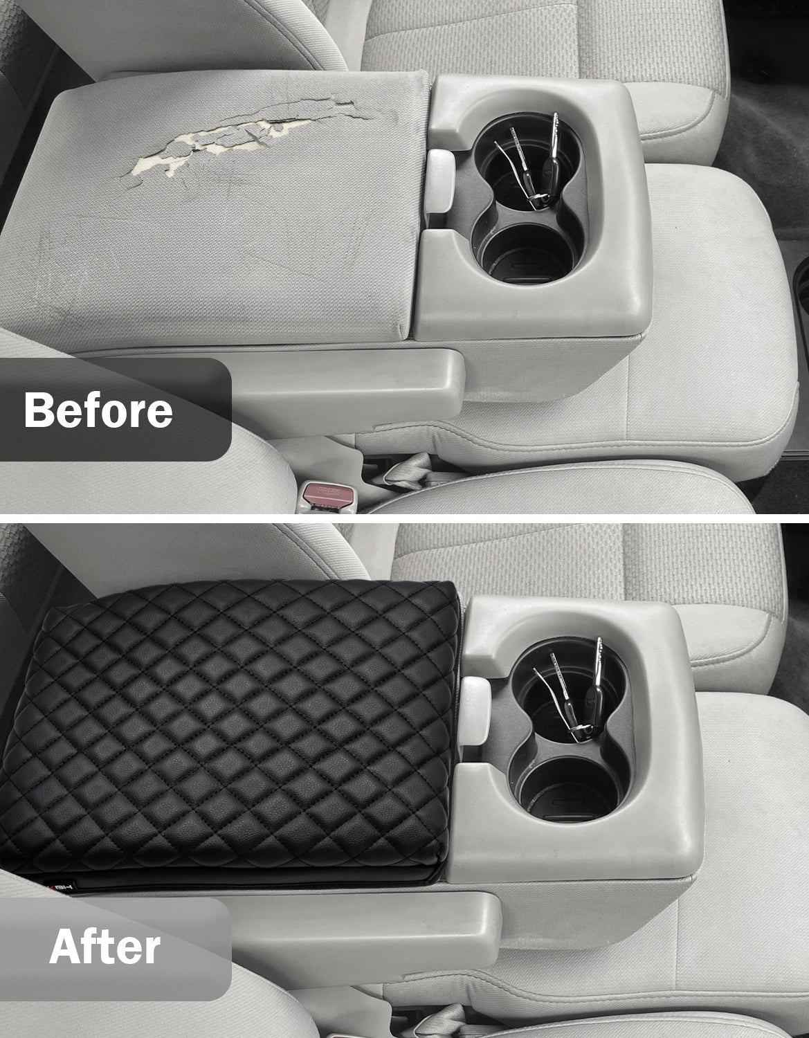 KBH Center Console Armrest Cover Pad for Jump Seat 2004-2010 Ford F150