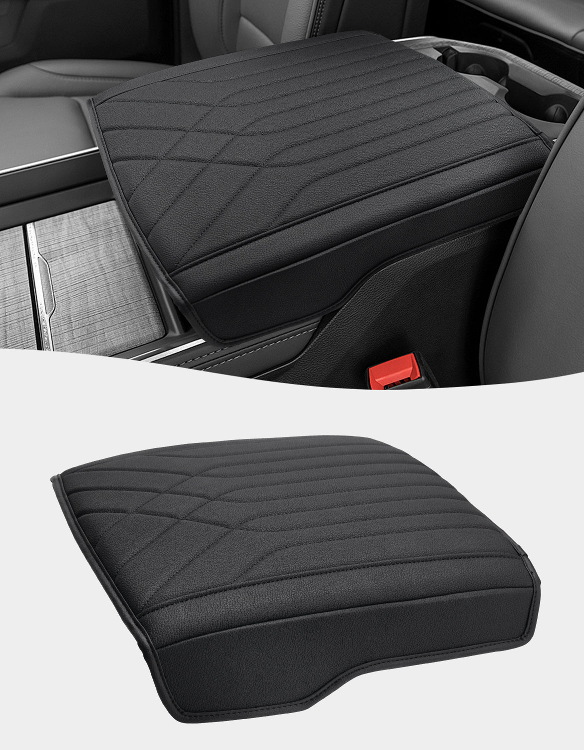 KBH Center Console Armrest Cover for Bucket Seat 2019-2026 Dodge Ram 1500 2500 3500