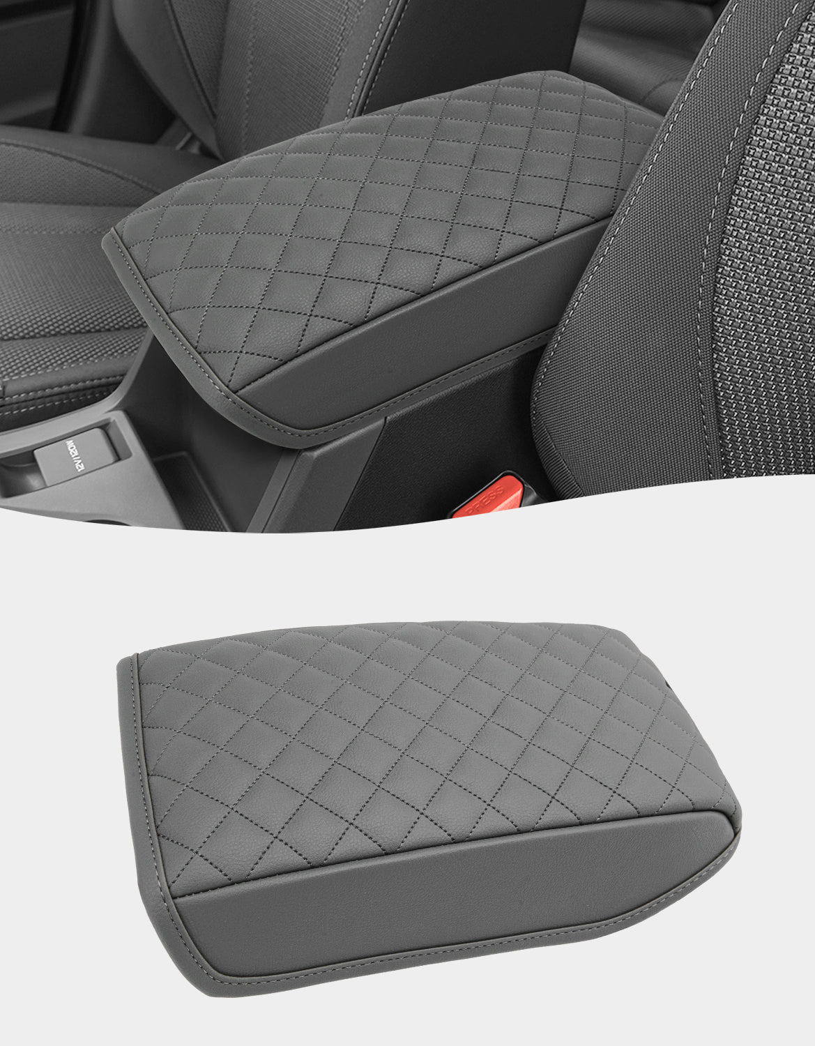 KBH Center Console Armrest Cover Cushion Pad for 2024-2025 Subaru Impreza & Crosstrek